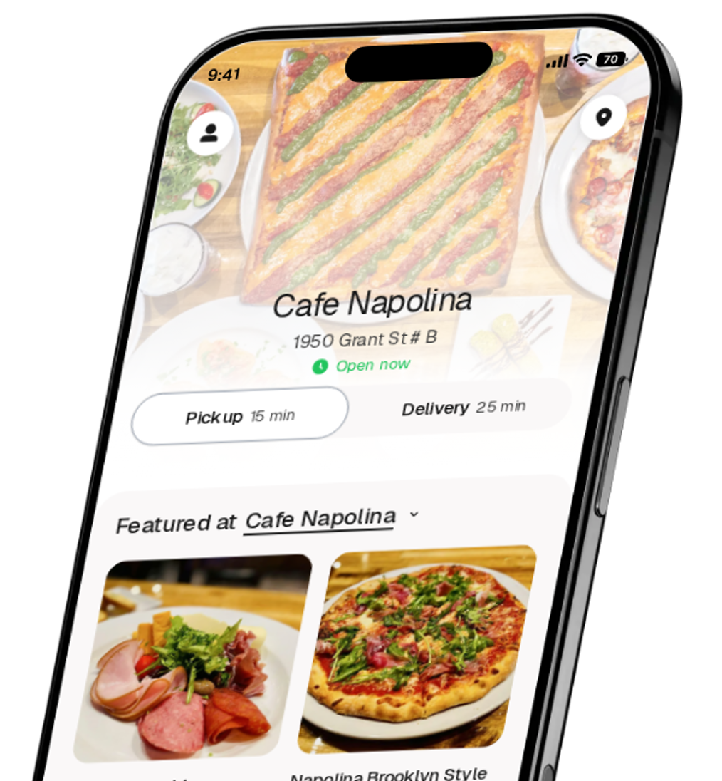 Cafe Napolina app preview