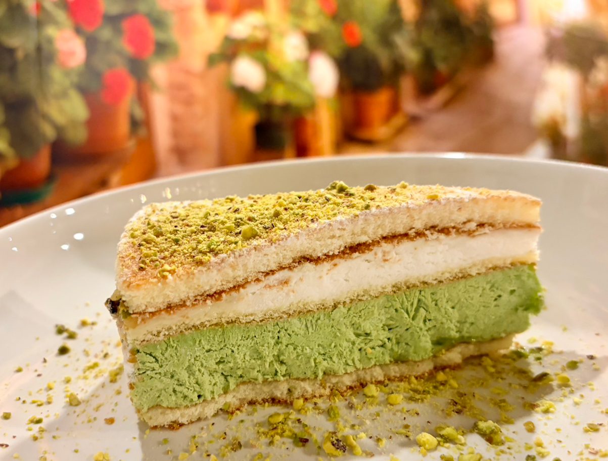 Ricotta Pista Cake.