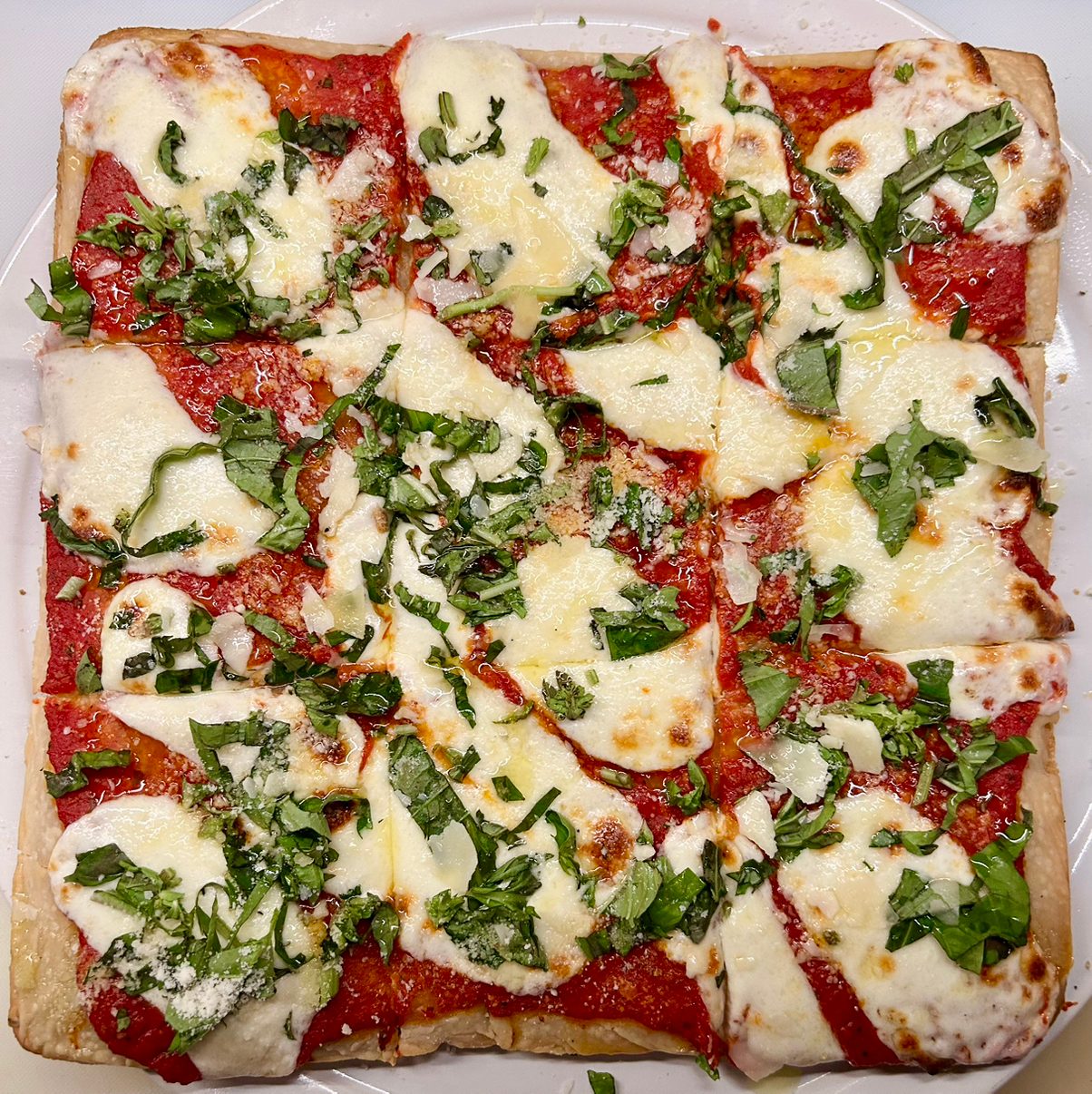 Margherita Sicilian Pizza.
