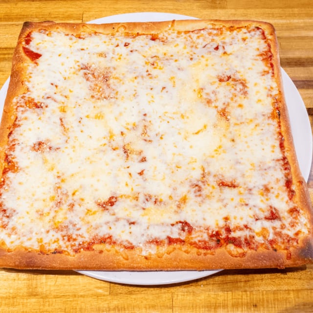 Cheese Sicilian Pizza.